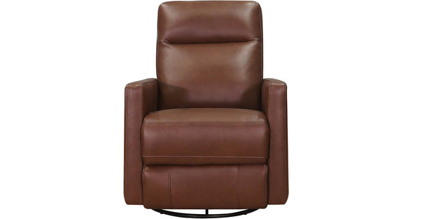 Ashby Power Headrest Swivel Glider Leather Recliner