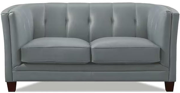 Albion Leather Sofa Collection, Slate Gray