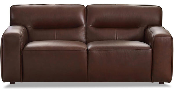 Avalon Leather Sofa Collection, Raisin Brown