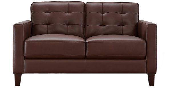 Aiden Leather Sofa Collection, Raisin Brown