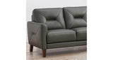 Mavis Leather Sofa Collection, Steel Gray