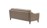 Ersa Leather Sofa Collection, Taupe Brown